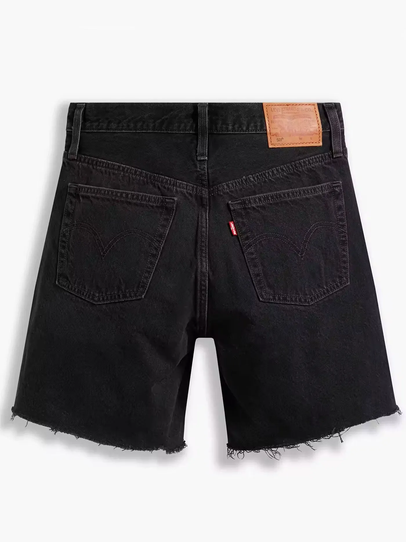 501 Mid Thigh Lunar Black Shorts