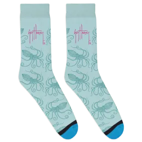 Blue Octopus Socks