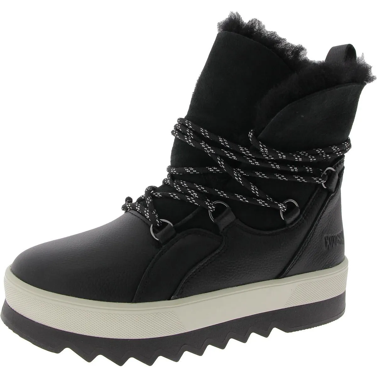 Cougar Womens Five Leather Lace-Up Winter & Snow Boots