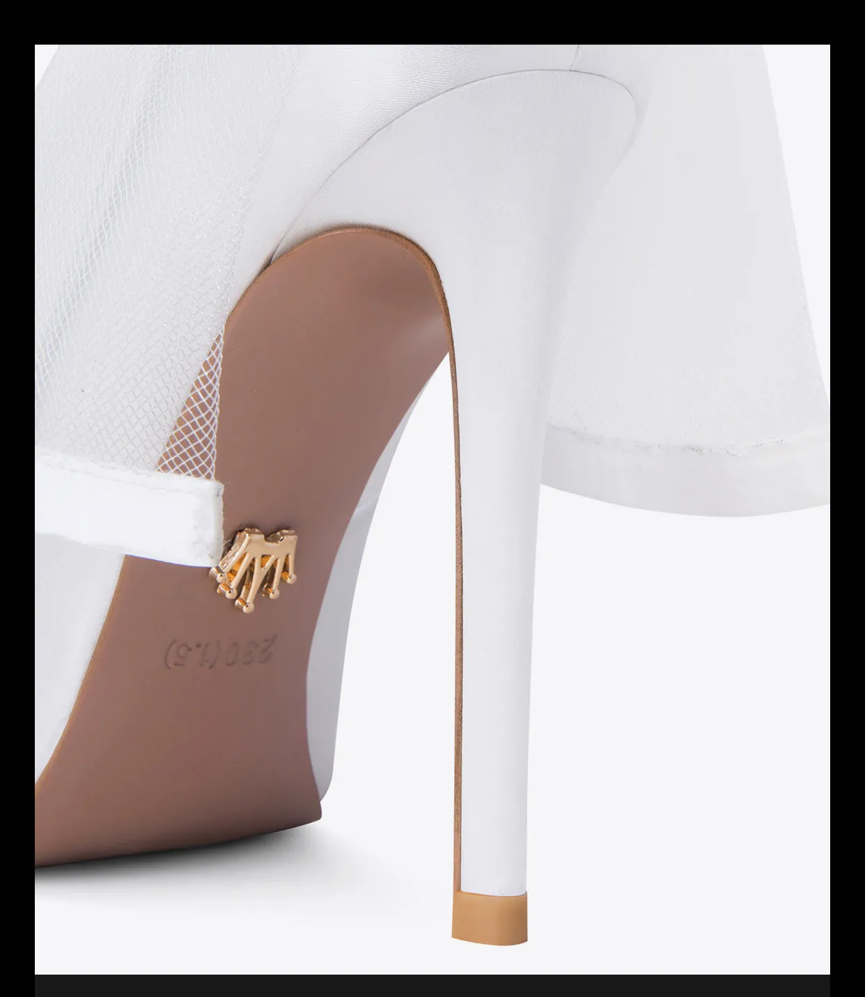 Fab Fei 2022 autumn and winter new pointed-toe silk cloth mesh bow high-heeled shoes- Mari Maxi
