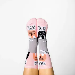 Future is Feline Crew Socks - Women's