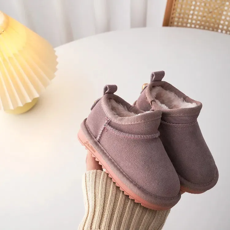 Kids Snow Boots Winter Baby Warm Outdoor Shoes With Plush Boys Girls Ankle Boots