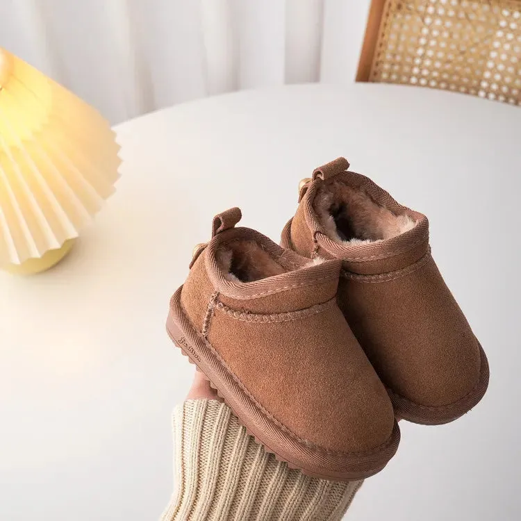 Kids Snow Boots Winter Baby Warm Outdoor Shoes With Plush Boys Girls Ankle Boots