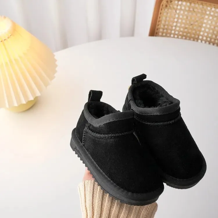 Kids Snow Boots Winter Baby Warm Outdoor Shoes With Plush Boys Girls Ankle Boots