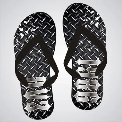 Sigma Lambda Beta Diamond Plate Flip-Flops - SBL100 - SUB