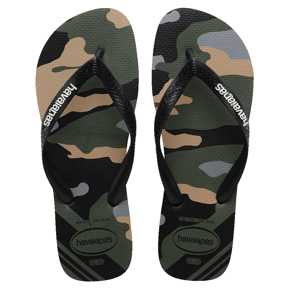 Top Camu Flip Flops