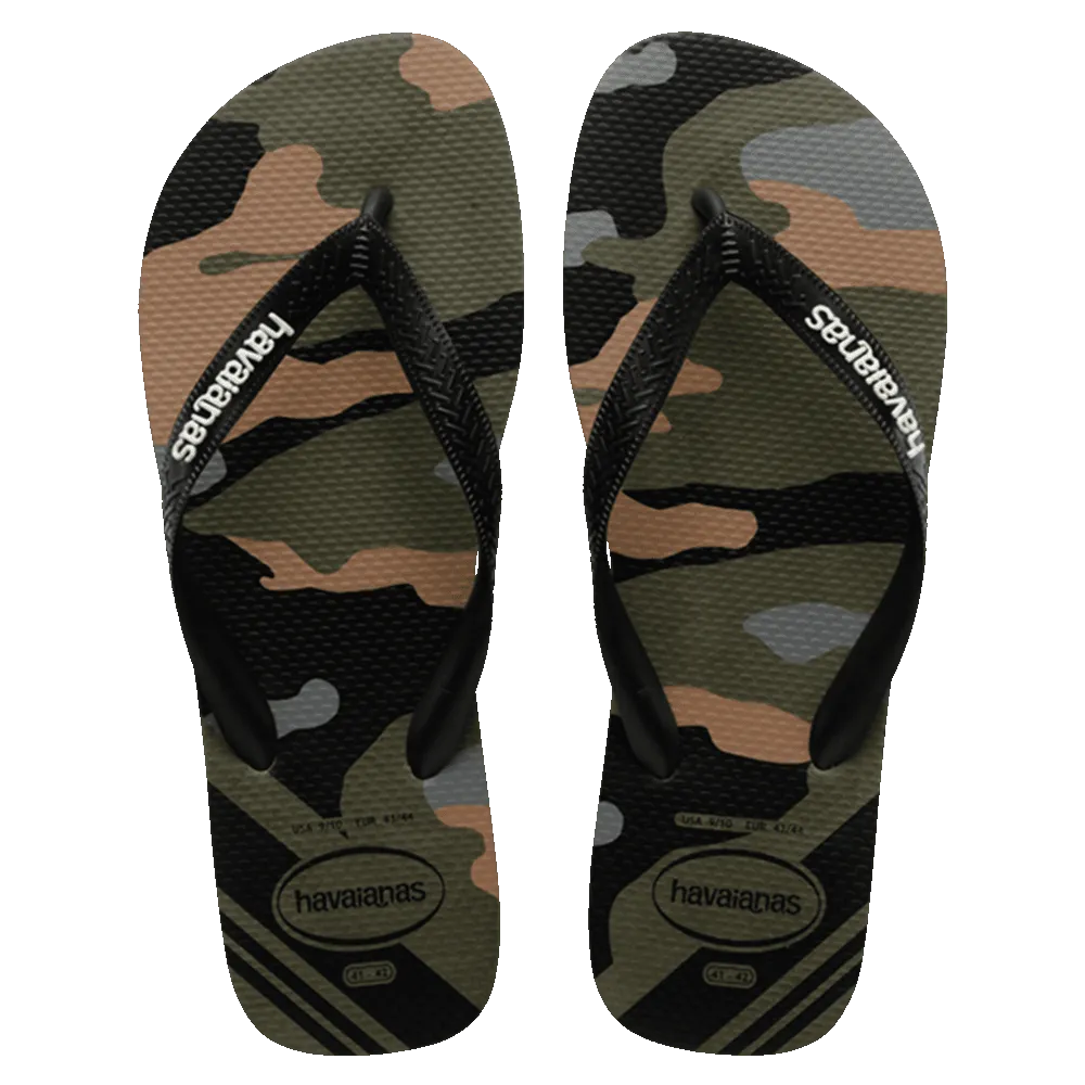 Top Camu Flip Flops