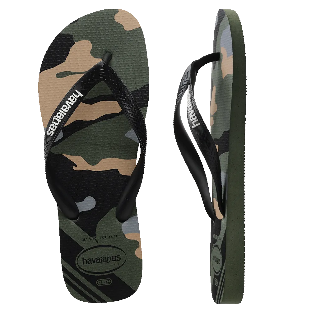 Top Camu Flip Flops